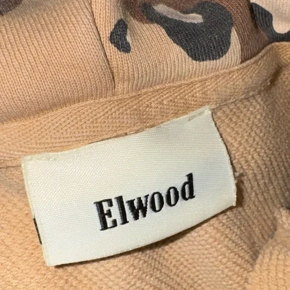 Elwood Desert Camo Boxy Fit Oversized Hoodie Brown Tan Men’s Size X-Large - Picture 4 of 5